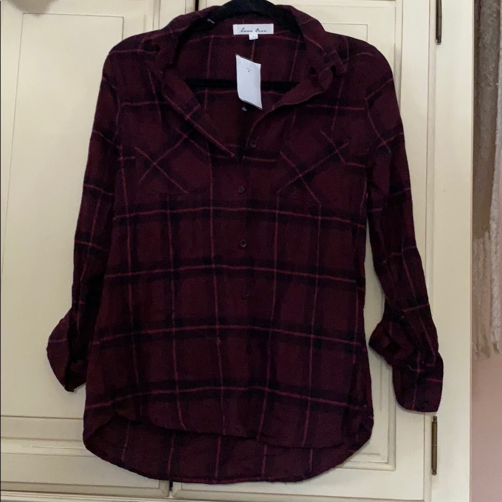flannel button up